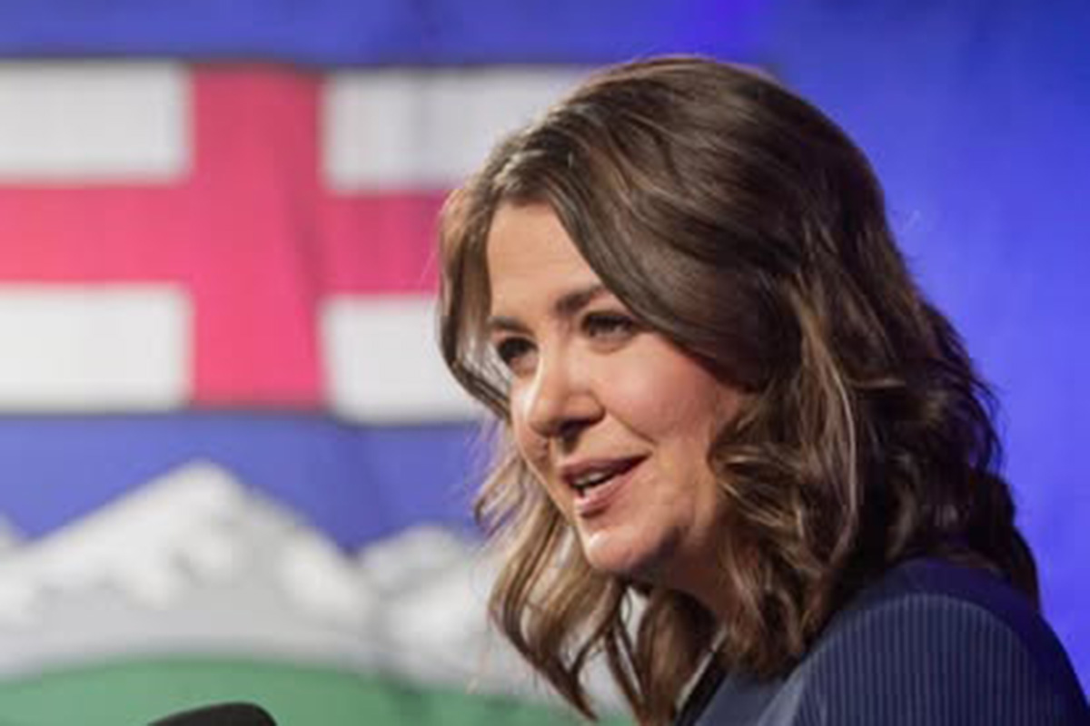 Alberta Premier Danielle Smith defends U.S. tariff trip Tofino