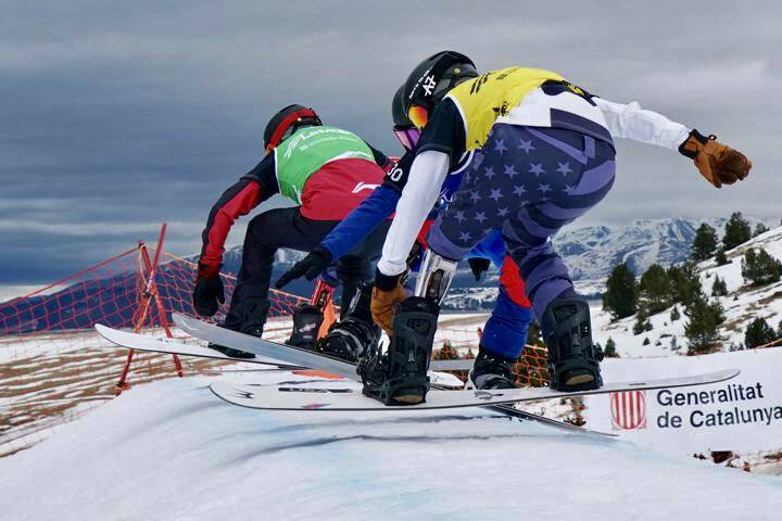 Tyler Turner (in green) sneaks ahead of the competition in 2023&rsquo;s World Championships. (Luc Percival/Submitted file photo)